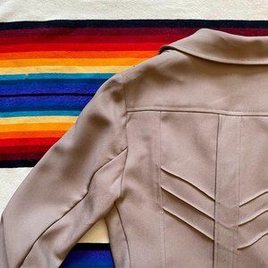 70s Val Lanne's Tan Polyester Blazer